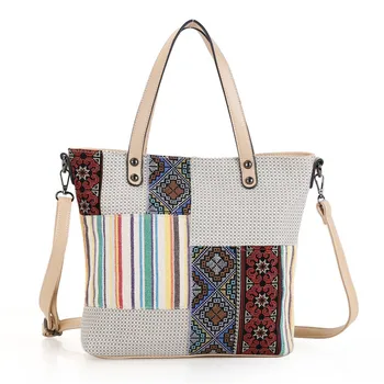 

women handbag Ethnic Bags Vintage Ladies Shoulder bags ethnic hippie bohemian bolsa hippies lady's large shoulder bag