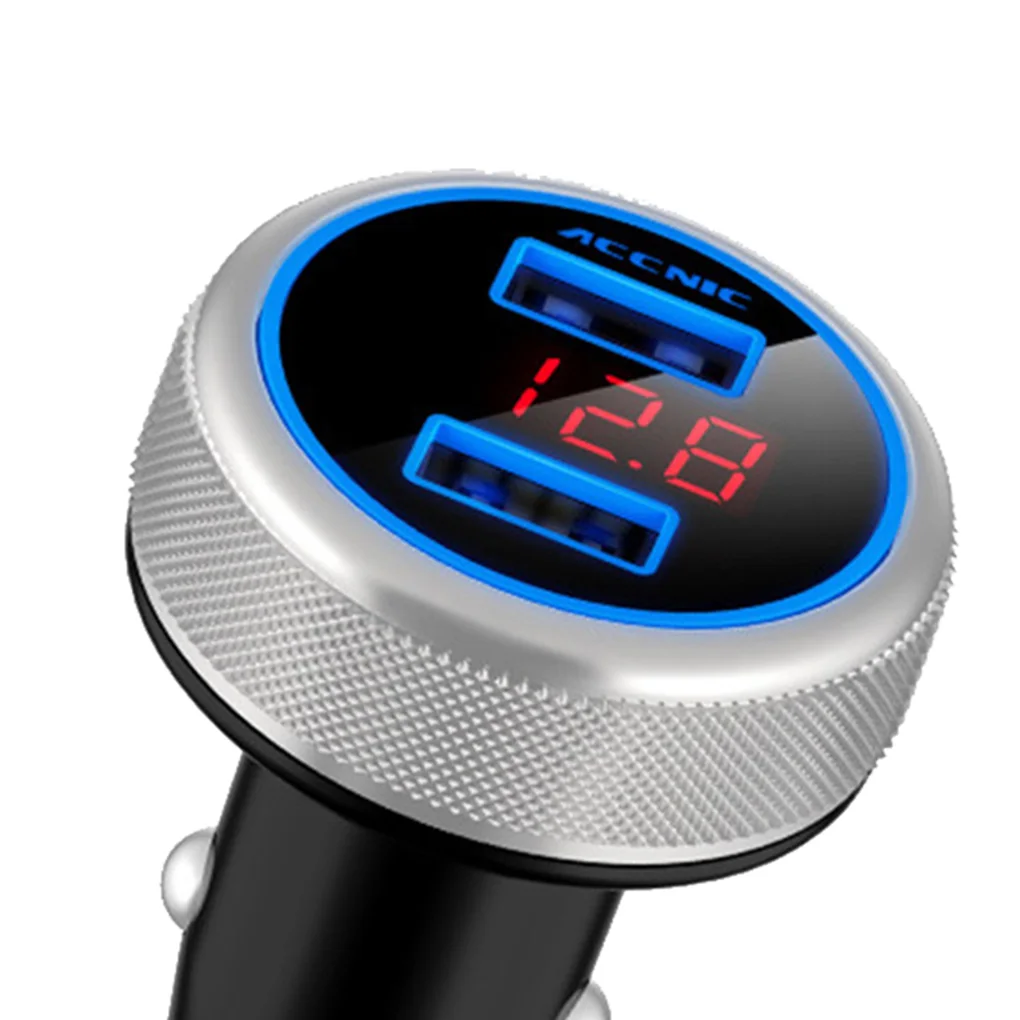 Беспроводной fm передатчик ACCNIC Bluetooth автомобильный двойной USB 3 2A дисплей