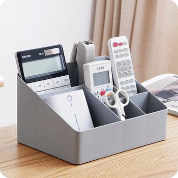 

Multi-Grid Plastic Box Desktop Cosmetic Organizer Jewelry Sundry Storage Organizer Multifunction Livingroom Remote Control Boxes