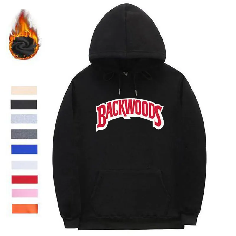 جديد الشارع الشهير غير مأهولة هوديس البلوز أسود أبيض الأزياء الخريف الشتاء رجل هوديس المسمار موضوع صفعة رداء صوفي بقلنسوة