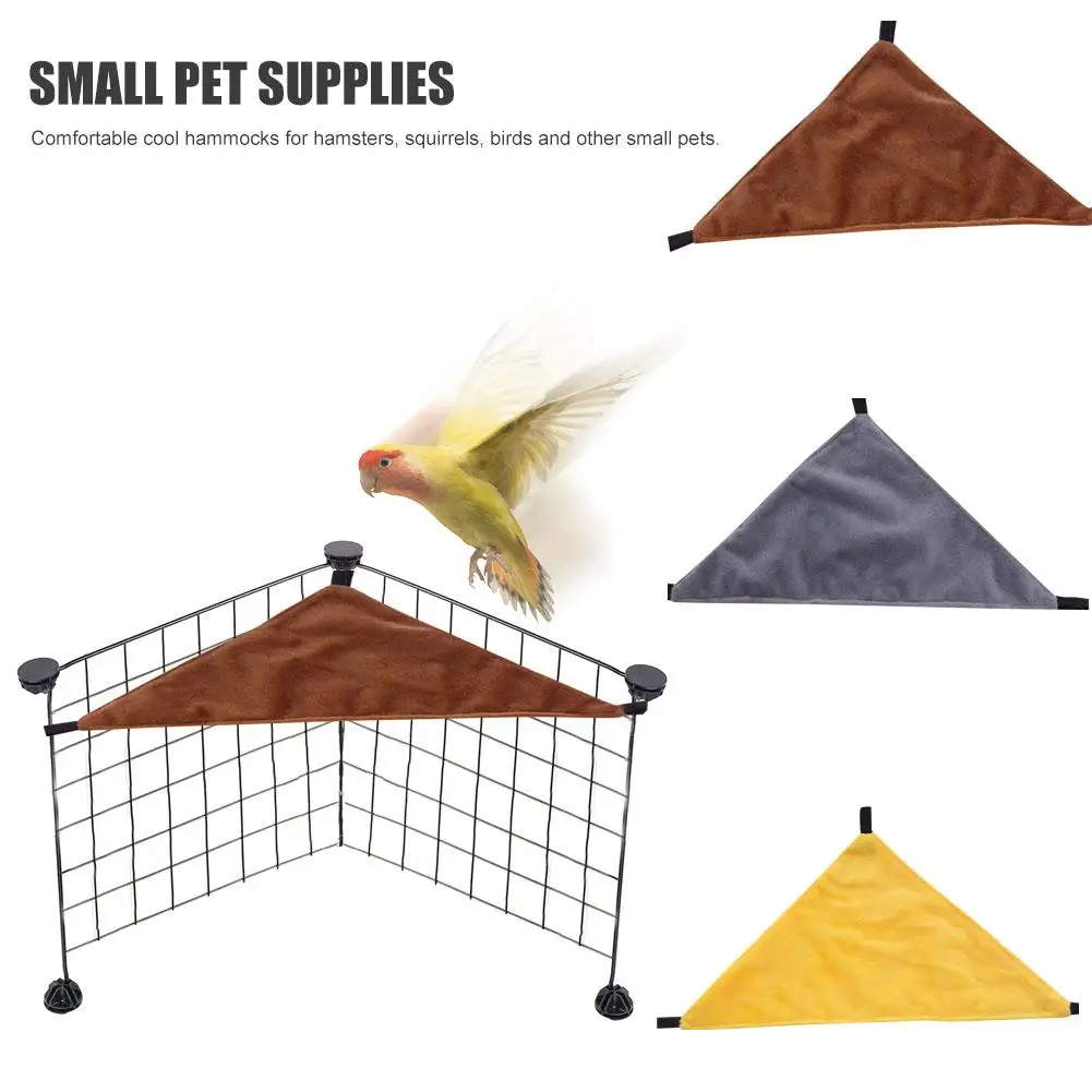 Новое поступление Одноцветный треугольный гамак подвесная кровать для питомца для сахарного планера белка хомяк маленькие товары для домашних животных