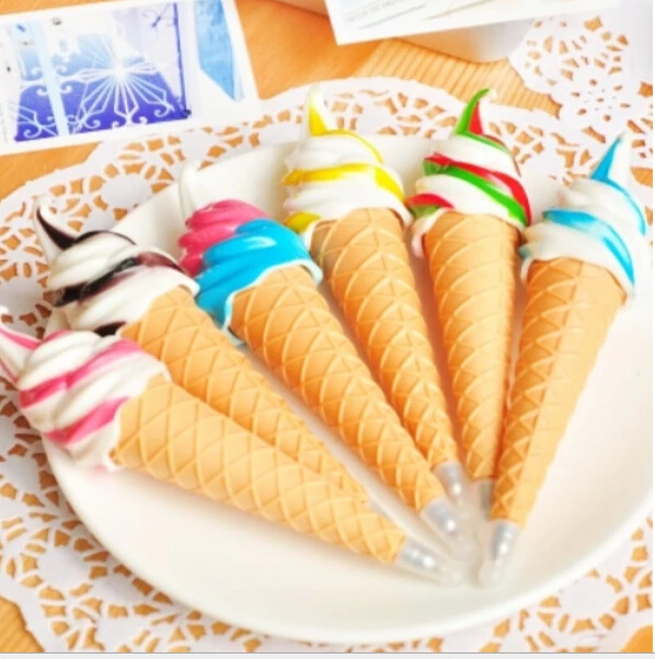 

1PC Kawaii Ice Cream Pen Gel Pens Caneta Material Escolar Stationery Office School Supplies Gift For Kids Children