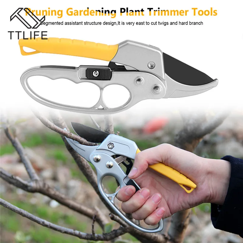 

TTLIFE Pruning Shears Secateurs Cutter Home Gardening Plant Scissor Branch Hand Pruner Anti-slip Handle Plants Pruning Scissors