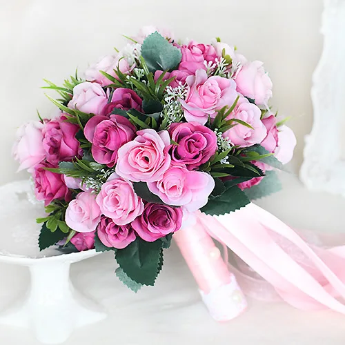 White Rose Wedding Bouquet Pink Bouquet De Mariage Red Wedding Flowers Bridal Bouquets Wedding Bouquet For Brides