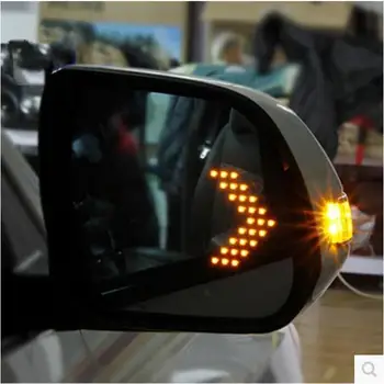 

LED heating Rear side turn signal blue curvature anti defogging dazzling rearview mirror for AUDI A4 A4L B8 B9 A6 A6L C6 C7