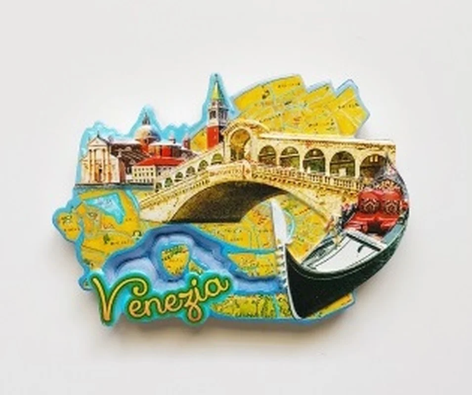 Buy BABELEMI 1pcs Venice Italy Fridge 3D