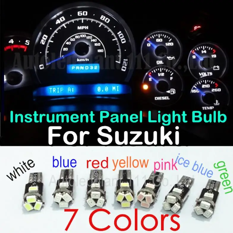 10pcs Led T5 For Suzuki Swift Esteem Forsa Grand Vitara