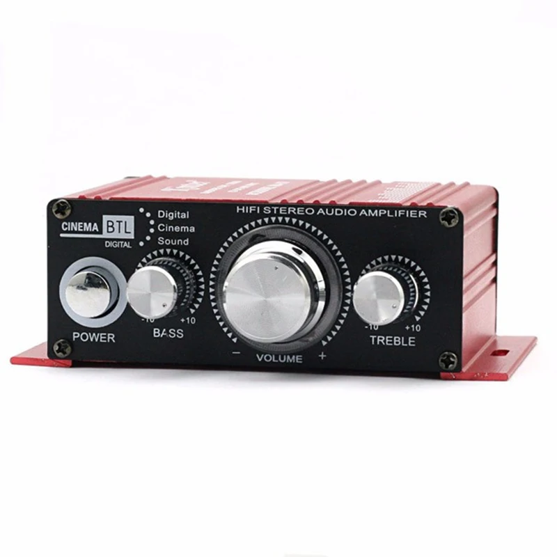 Автомобильный Стайлинг усилитель MP3 MP4 CD DC 12V 2A Mini Stereo Hi Fi RCA Цифровой автомобиль