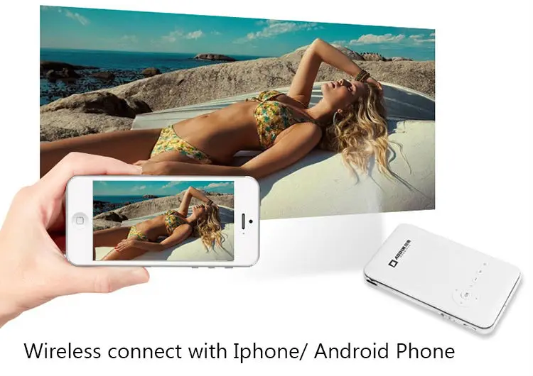 Aodin M6S mini portable 1080P DLP Projector 1GB/RAM 32G/ROM Android4.4 bluetooth4.0 wifi HDMI in