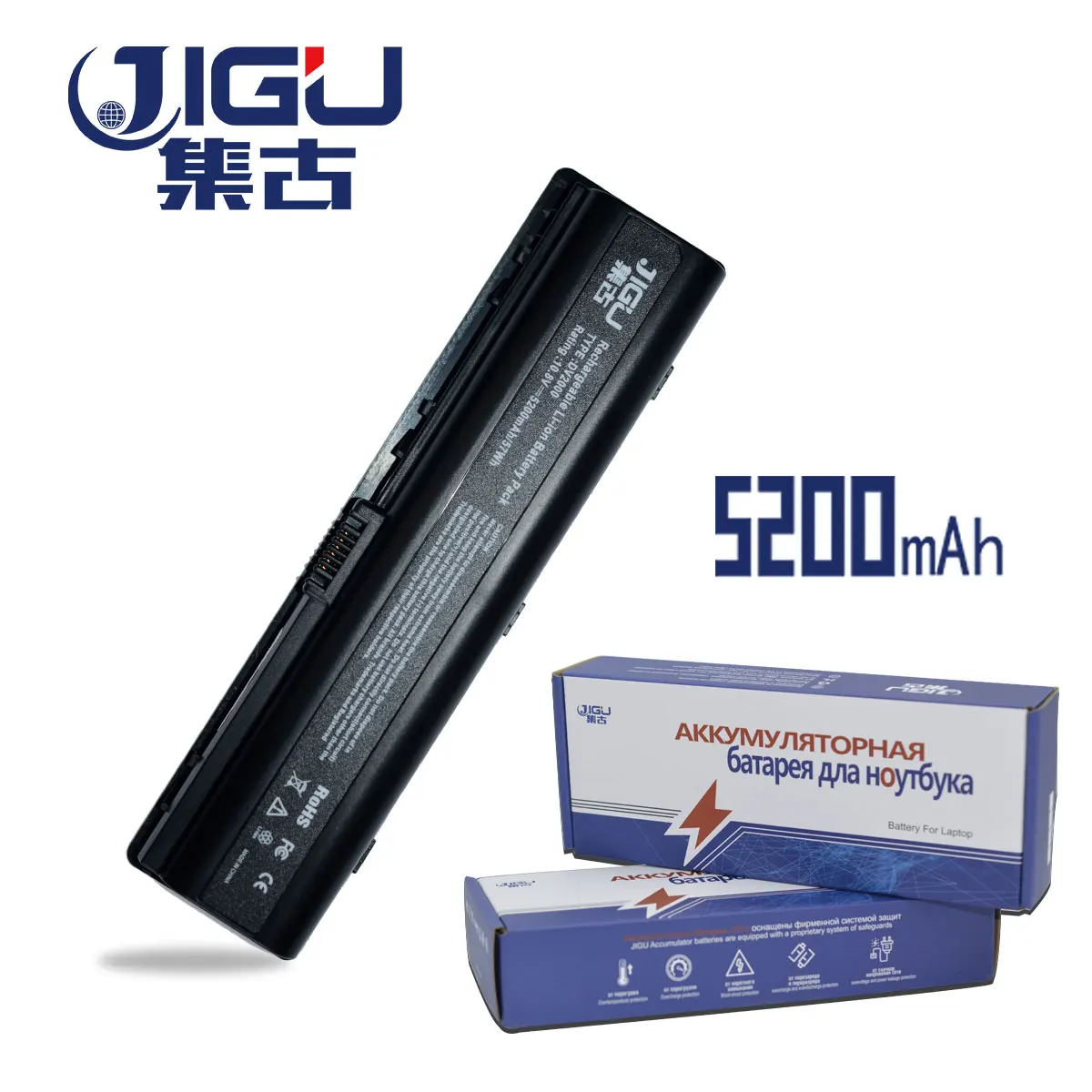 Аккумулятор JIGU для ноутбуков Hp Compaq 411462 421 417066 001 EV088AA EX941AA G6000 G7000 G7031TU NBP6A48A1|battery for