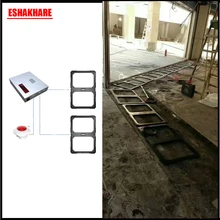 

Supermarket security alarm system with sound and light alarm 58Khz eas system with non visual design