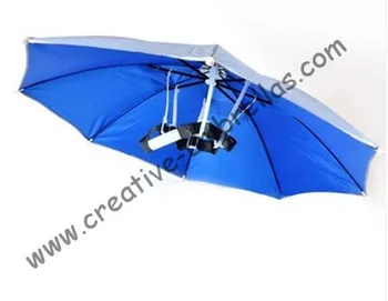 

Hat umbrella,fishing umbrellas,hand open.ajustable sizes and round ribs,65cm diameter outdoor product,suitable for sun&rainy day