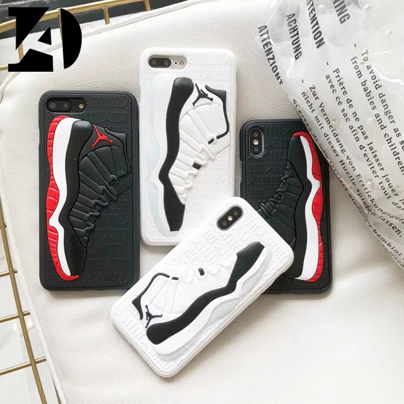 Модный американский уличный тренд 3D обувь Air Dunk Jordan телефонные чехлы для iPhone X 10 XS