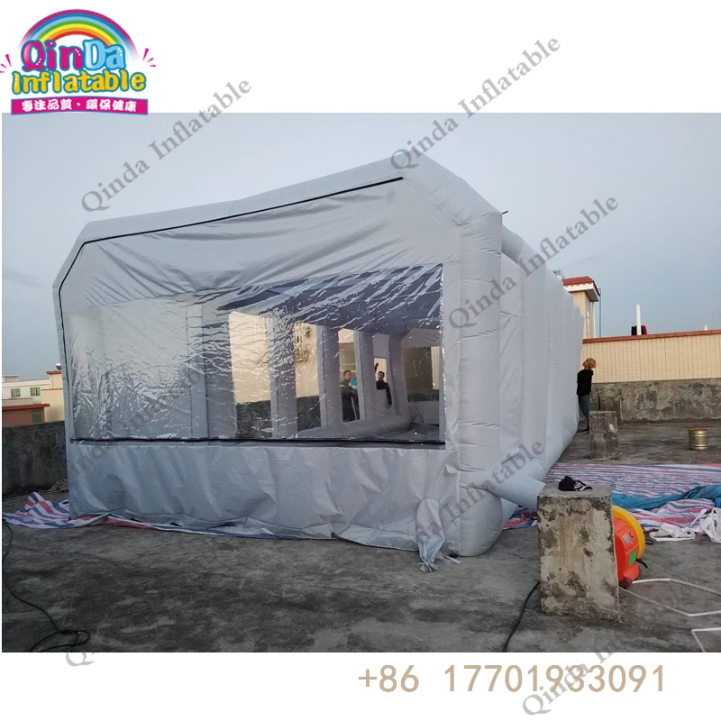 10m*5m*4m inflatable spray booth paint booth with exhaust fan portable