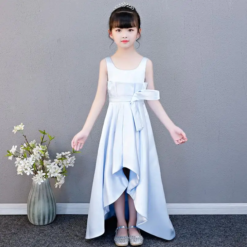 

2019 Newest Girls perform evening dress children's fashion sleeveless show gown dress modis kids clothes vestidos Y1770