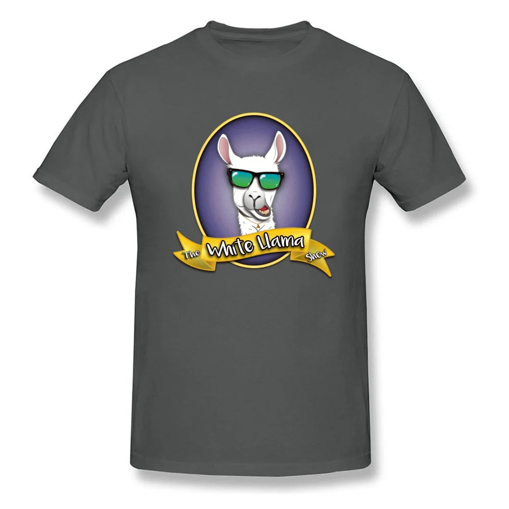 The White Llama Show T Shirt for Men Casual Autumn Tees Short Sleeve Funny Simple Style Clothing Shirt Crewneck 100% Cotton The White Llama Show carbon
