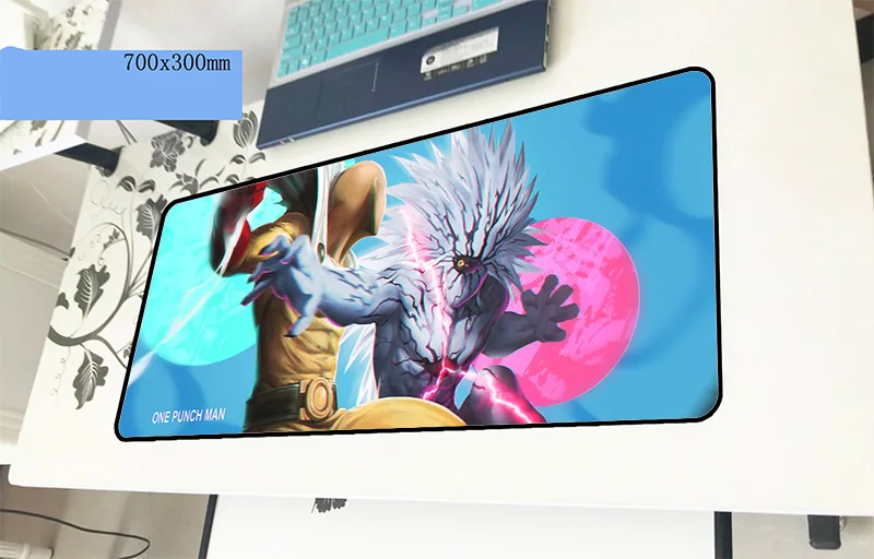 ONE PUNCH MAN pad mouse Personality computer gamer mouse pad 70x30cm padmouse Customized mousepad ergonomic gadget