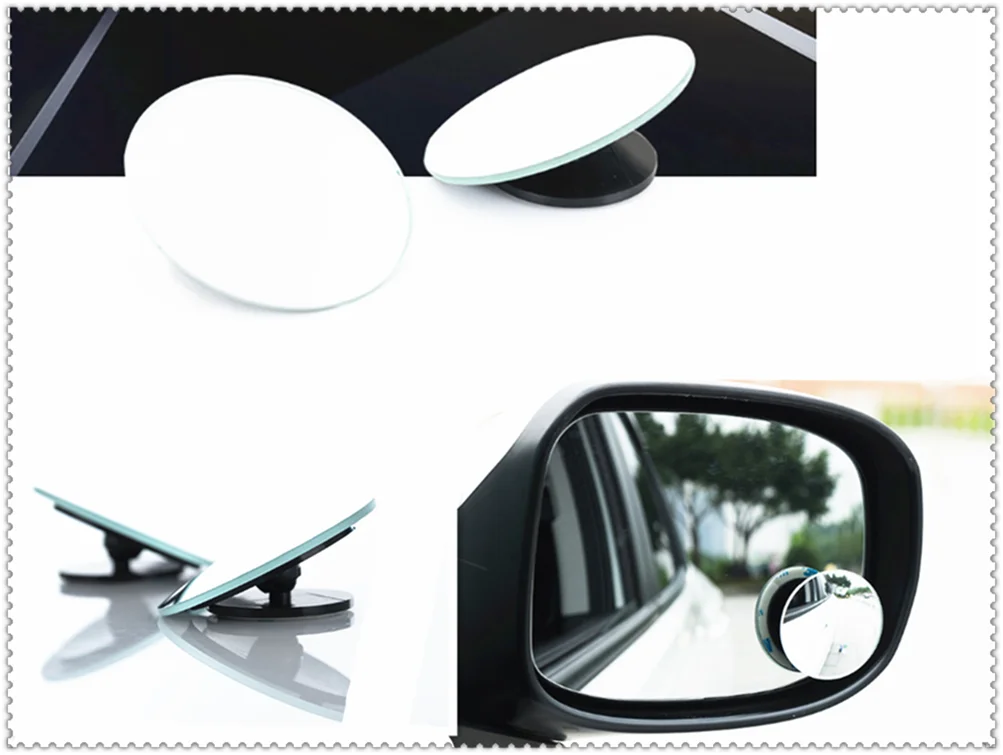 2 car blind spot mirror HD adjustable 360 degree rear view reversing aid for Opel Astra g/gtc/j/h Corsa Antara Meriva Zafira