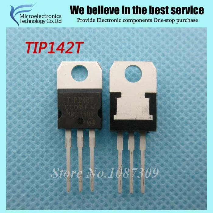 50pcs free shipping TIP142T P142 NPN Darlington transistor 100V/15A 100