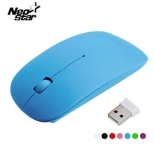 Портативная мини оптическая беспроводная мышь 2,4 ГГц с usb-приемником тонкая мышь для ноутбука ПК настольный компьютер для Macbook Mac