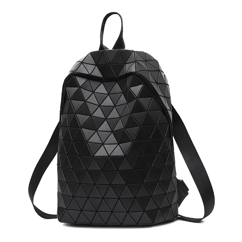 

New Luminous Backpack Women Backpacks Fashion Girl Daily Backpack Hologram Female Geometry Purse Folding Bags Travel School Bag