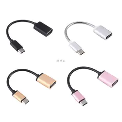 Металл USB type C 3,1 к USB 3,0 OTG адаптер Тип C кабель для передачи данных разъем компьютера PC сотового телефона падение