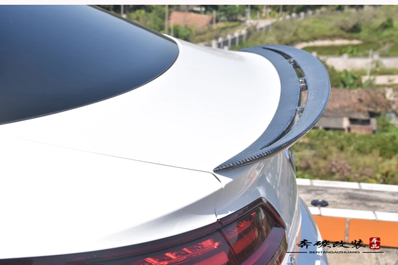  For Volkswagen VW Passat CC 2019 Auto Carbon Fiber O-carbon fiber rear roof spoiler lip