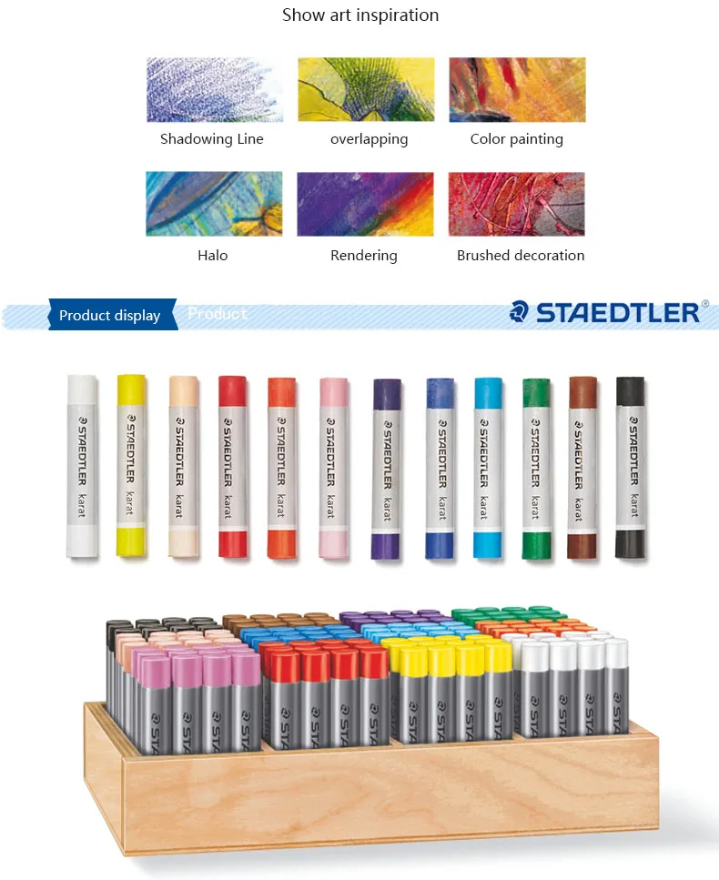 STAEDTLER 2420 professional масляная пастель 12/24/36/48 цветная масляная пастель Мел Цвет краски