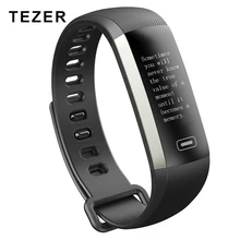 Tezer R5MAX Smart Фитнес часы-браслет интеллектуальные 50 слово информационный дисплей измерять кровяное давление пульсометр крови кислородом