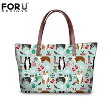 Australia Leather Bags And Get Free Shipping On Aliexpress Forudesigns Australian Shepherd Designer Handbags High Quality Las Shoulder Bags With Leather Purse Christmas Gift For