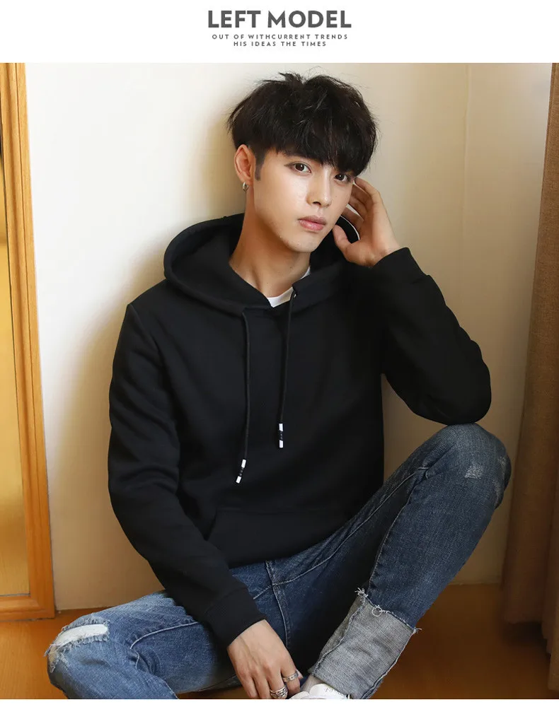2019 Sweatshirts Men Spring Solid Hoody Top Fleece Hoodies Youth Autumn Male Streetwear Muls Brand Clothing Long Sleeve Size 3XL 07