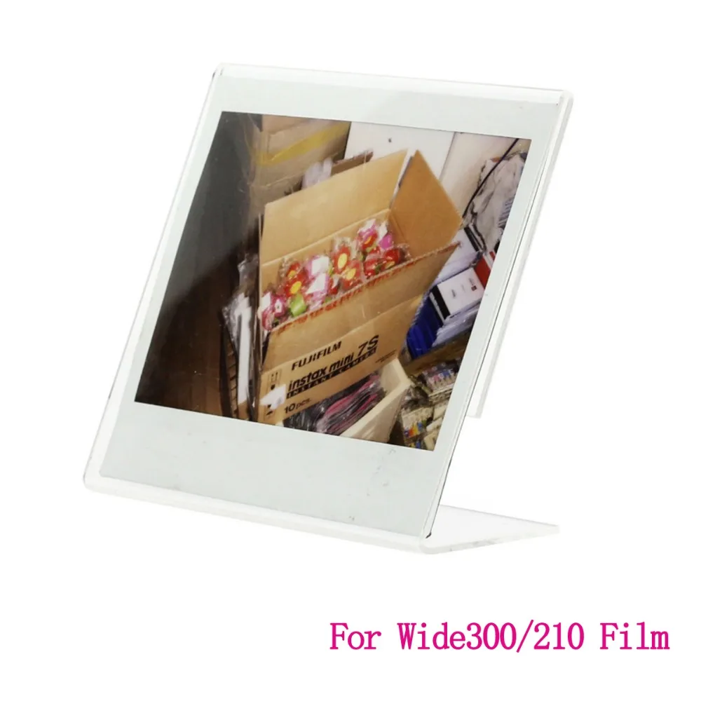 

2 Pieces L- Shaped Acrylic Simple Photo Frame for Fujifilm Instax Wide Films (Wide 210/300 )