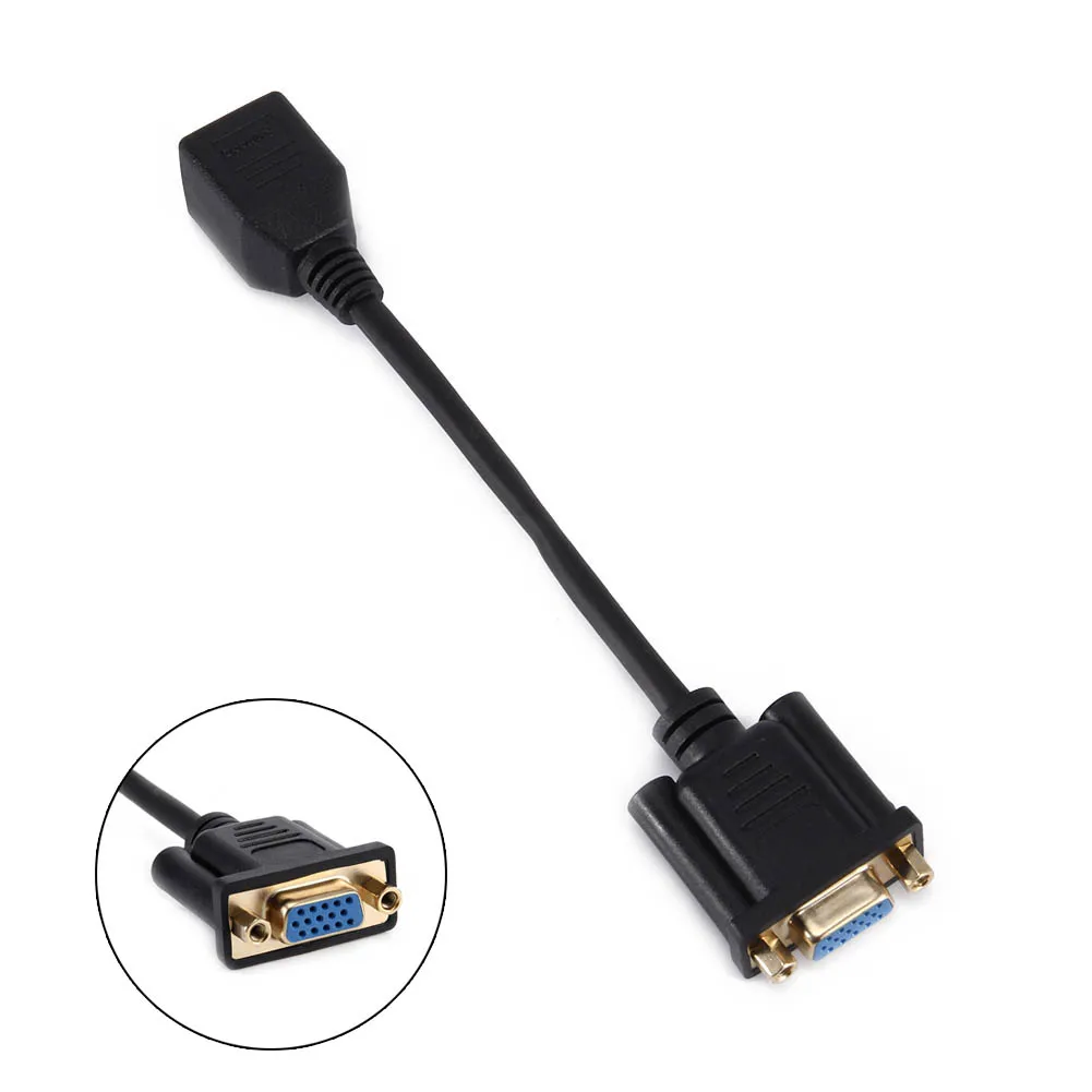

VGA Male/Female to RJ45 Adapter Cable 15Pins Connector Cables for Computer FF20