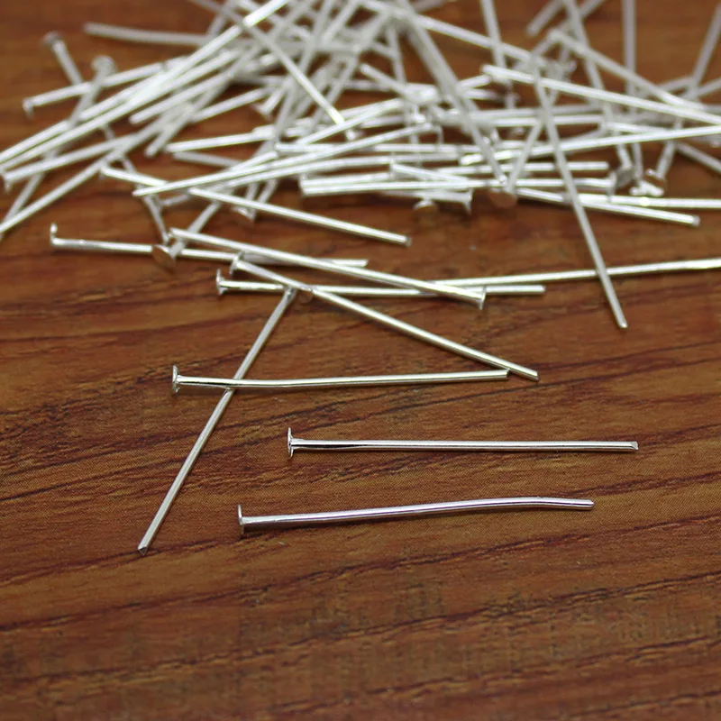 

100pcs/lot Gold Silver Bronze Color Flat T Head Needles Pins DIY Jewelry Making Accessories Finding Fittings Headpins