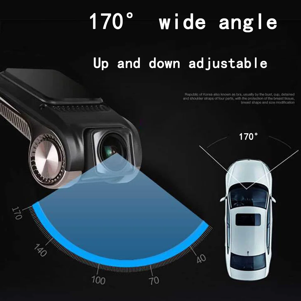  USB vehículo Dash cámara Mini cámara DVR de coche HD Dashcam WDR Auto Digital grabador de vídeo Das