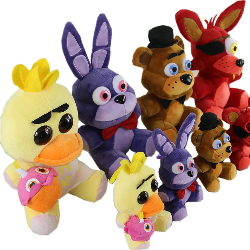 Cinco noches en Freddy 4 Fnaf mundo Freddy Fazbear oso Foxy Bonnie Chica de Peluche juguetes de Peluche muñeca de Peluche Boneca de KF103 Cinco noches en Freddy 4 Fnaf mundo Freddy Fazbear oso Foxy Bonnie Chica de Peluche juguetes de Peluche muñeca de Peluche Boneca de KF103