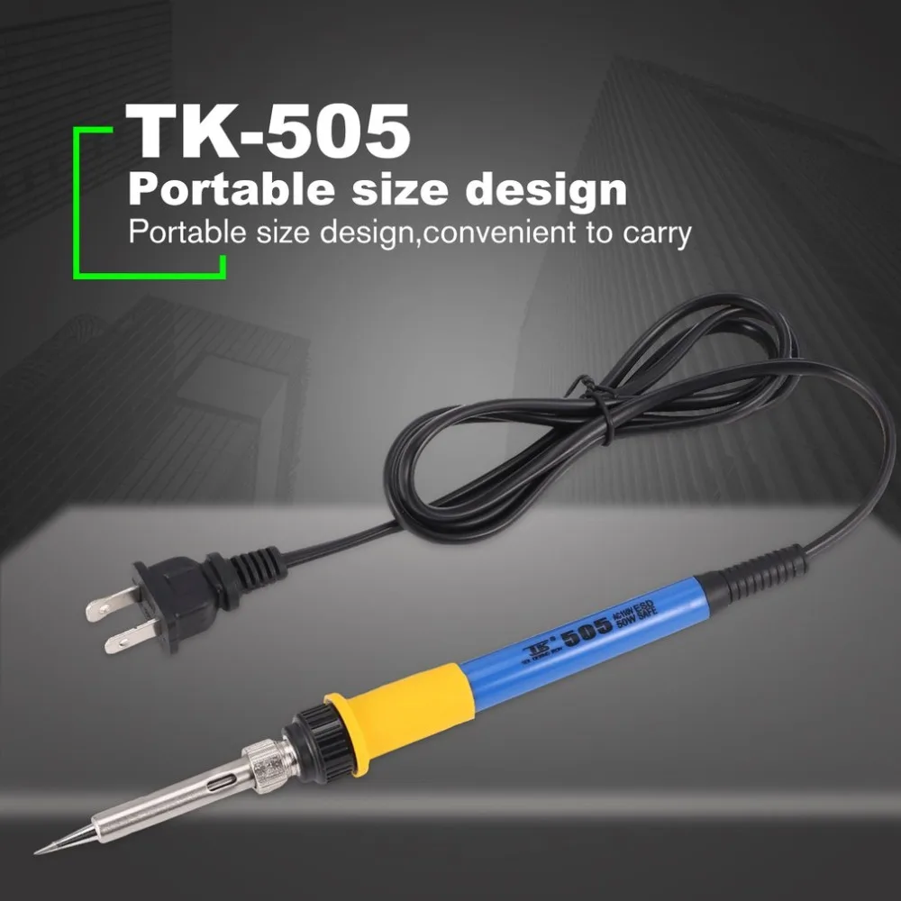 TK-505 50 Вт В 110 В Электрический паяльник сварочный припой электрический тепловой карандаш паяльники ремонт инструмент паяльник карандаш