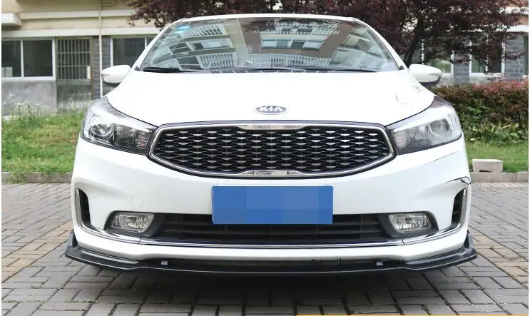 Для KIA Форте K3 ABS задний бампер Защита выхлопного отверстия для- SENTRA X-Trail тела набор БАМПЕР СЗАДИ с прямой лопатой задний спойлер