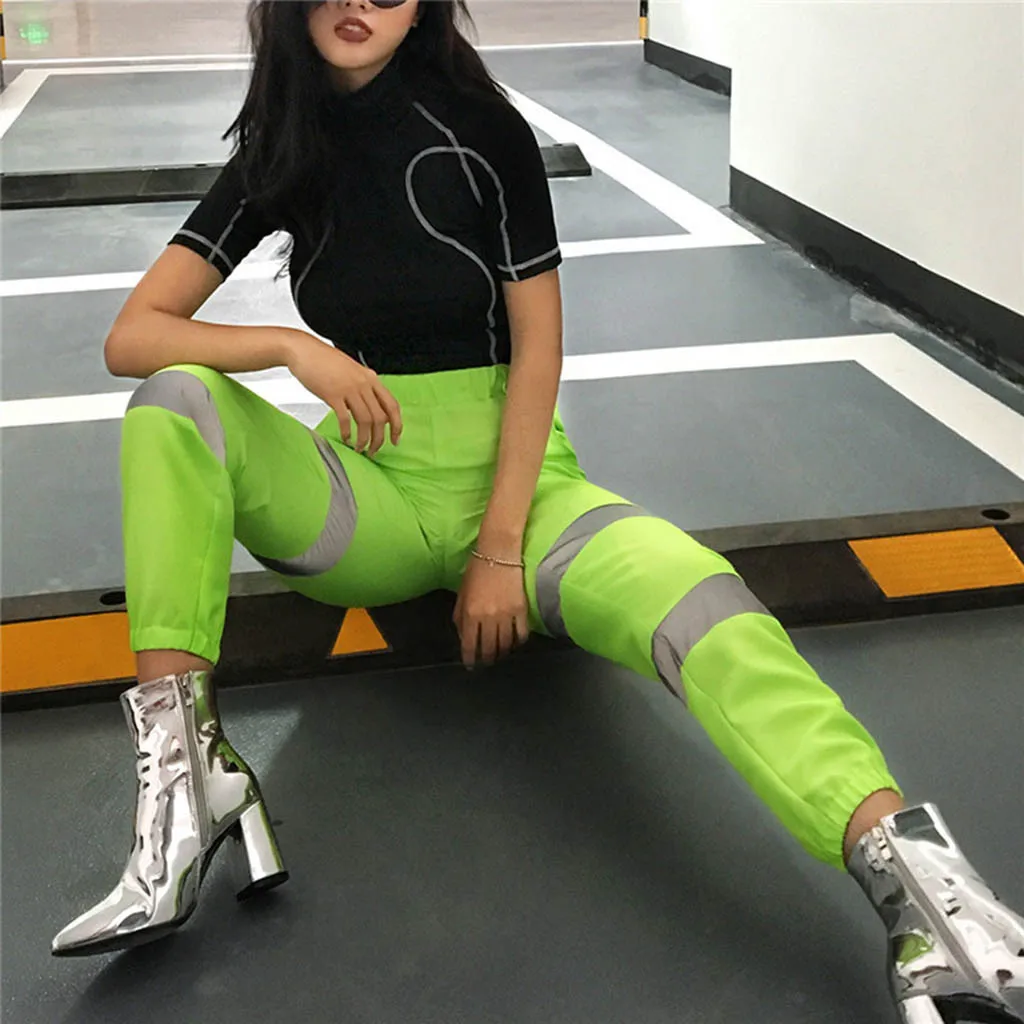 reflective jogger pants
