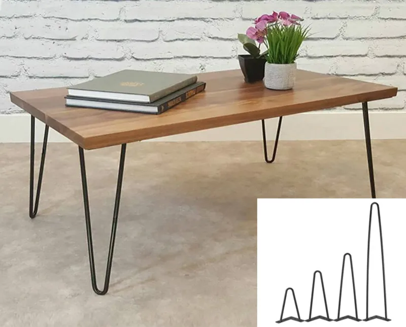 

4Pcs Iron Metal Table Desk Legs Home Accessories for DIY Handcrafts Furniture 8/12/16/28inch Table and Sofa Table Leg
