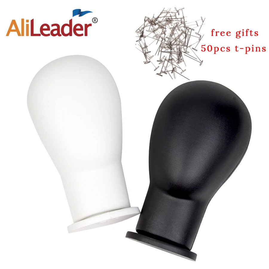 

21 Inch Wig Making Practice Head Mannequin Heads Best Quality Nanometer Polyurethane Training Head For Women Black White Color