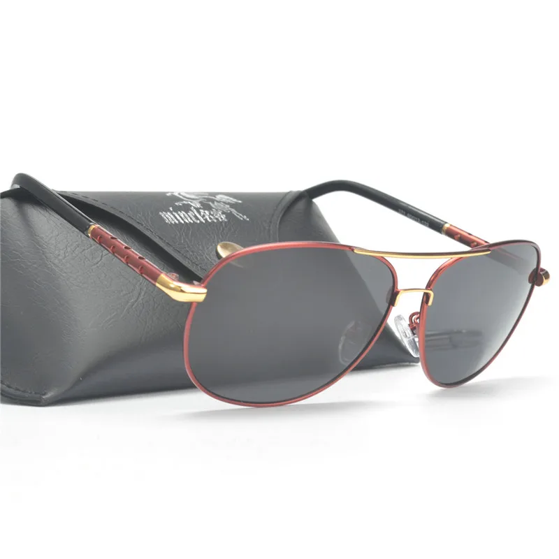 Классические Мужские поляризационные солнцезащитные очки фирменный дизайн вождения очки модные пилот солнцезащитные очки UV400 FML