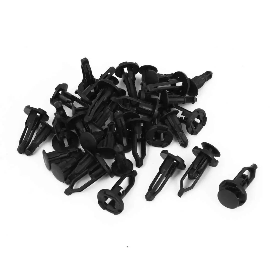 uxcell 20pcs Car Push in Expanding Screw Plastic Rivets Black for 8mm