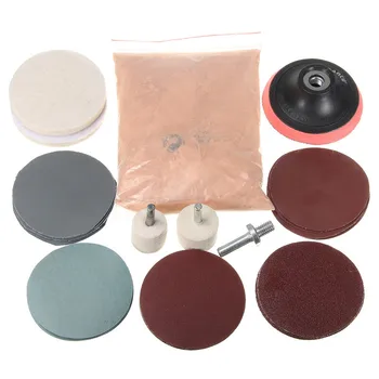 

230g Cerium Oxide Polishing Powder And Felt Polishing Wheel Pad Drill Adapter For Watch Car Glass Scratch Cleaning Polishing Kit