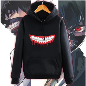 

Fashion Tokyo Ghoul Sweatshirts Cosplay Costume Ken Kaneki Hoodie Hoody Pullover Jacket PLUS SIZE XXXL