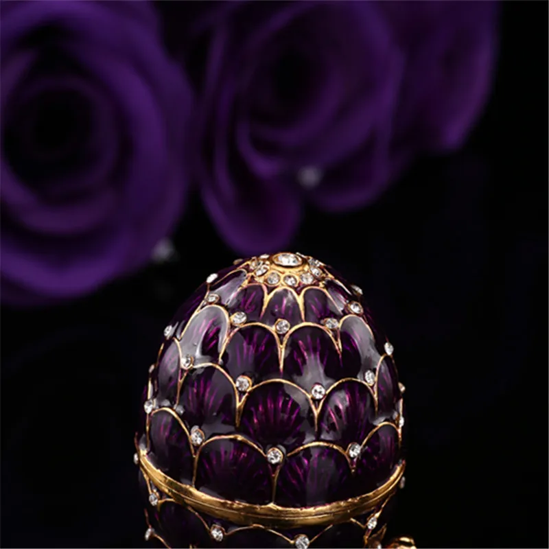 QIFU фиолетовая Faberge коробка для яиц домашнего декора|egg|egg faberge |