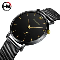 Роскошные золотые часы мужские 2019 мужские s часы лучший бренд кварцевые наручные часы повседневные стальные сетчатые водонепроницаемые