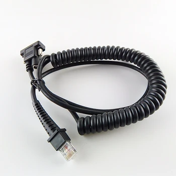 

2pcs BarCode Scanner Spiral RS232 Cable 3M For Datalogic PSC QD2130 2110,2100, 2330 2310,2300, 4130 QW2100 QM2130,QM2110,QM2100