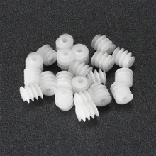 Uxcell 20pcs/lot 6x6 8x6 2A Plastic Sample Worm Gear for DIY Car Robot Motor Model Production Technology Toy Accessories 2 sets green model miniature of delight mini solar car stepper motor diy for production technology teenage enlightenment toy