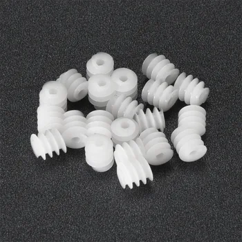 

Uxcell 20pcs/lot 6x6 8x6 2A Plastic Sample Worm Gear for DIY Car Robot Motor Model Production Technology Toy Accessories